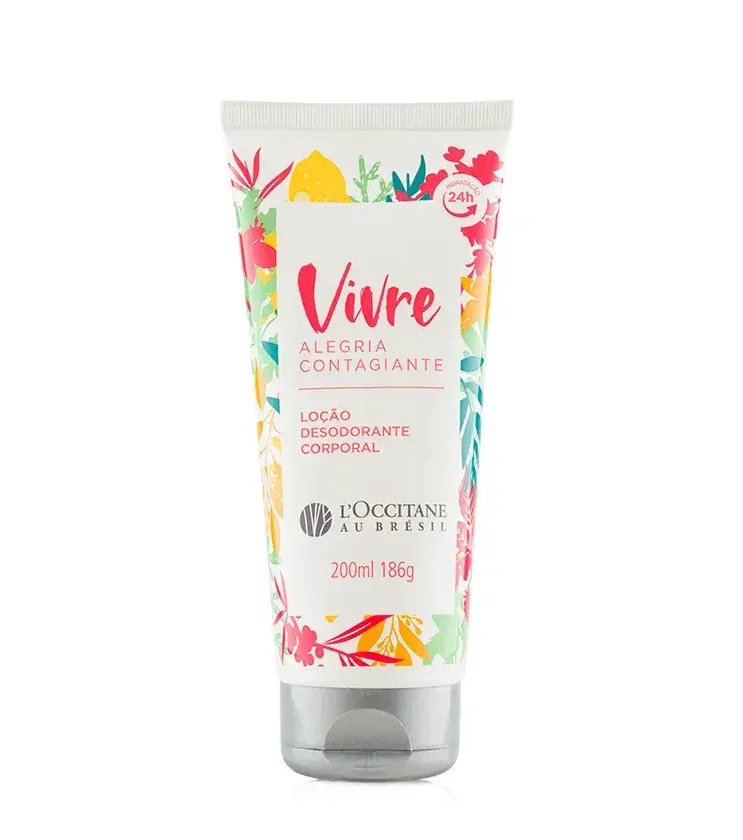Loção Corporal Vivre Alegria Contagiante L'Occitane Au Brésil 200ml