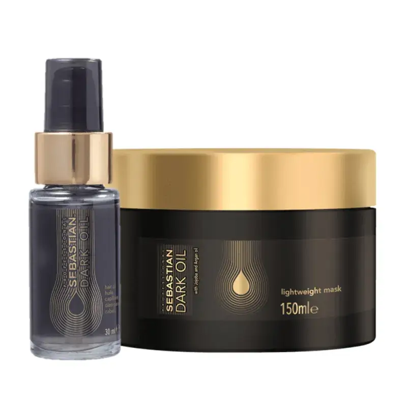 Kit Óleo Capilar 30ml + Máscara 150ml Dark Oil Sebastian