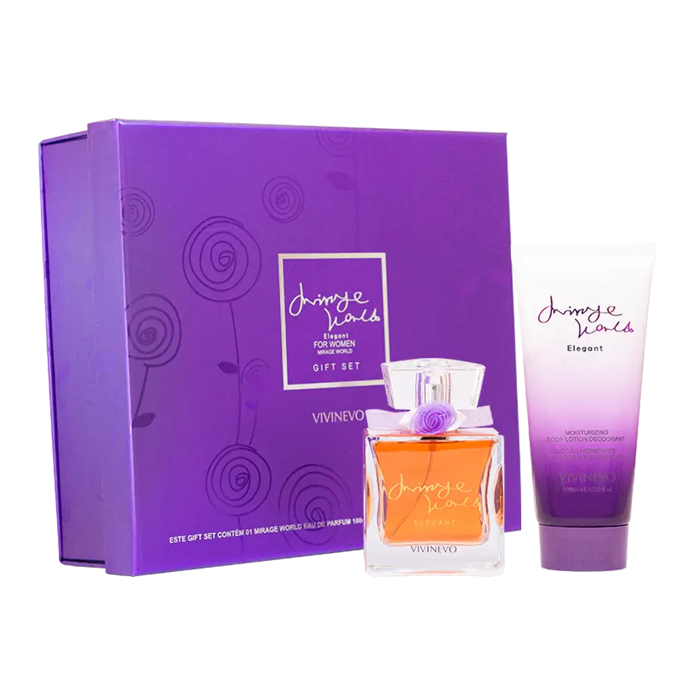 Kit Feminino Vivinevo Mirage World ELEGANT Lonkoom Eau de Parfum 100ml