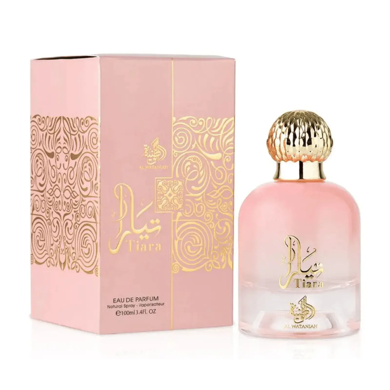Perfume Feminino Árabe Tiara Pink Al Wataniah Eau de Parfum 100ml - Imagem 2