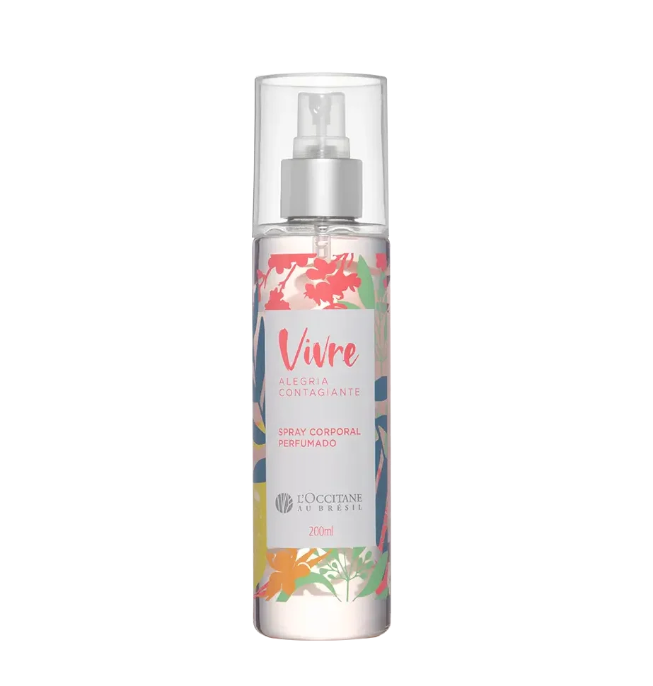Spray Corporal Vivre Alegria Contagiante L'Occitane Au Brésil 200ml