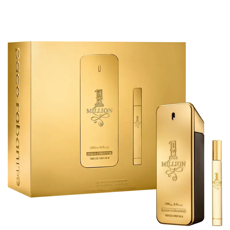 Kit Masculino 1 Million RABANNE Eau de Toilette 200ml