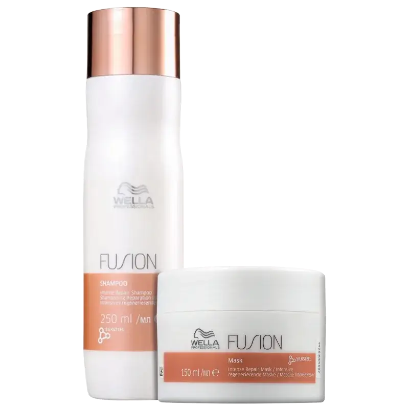 Kit Shampoo 250ml + Máscara 150ml Fusion Wella Professionals