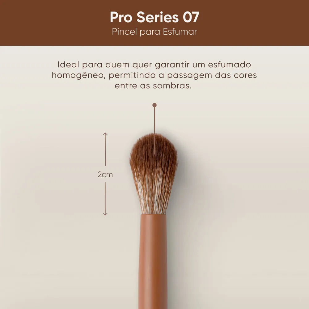 Pincel de Maquiagem Pro Series 07 Mascavo - Imagem 3