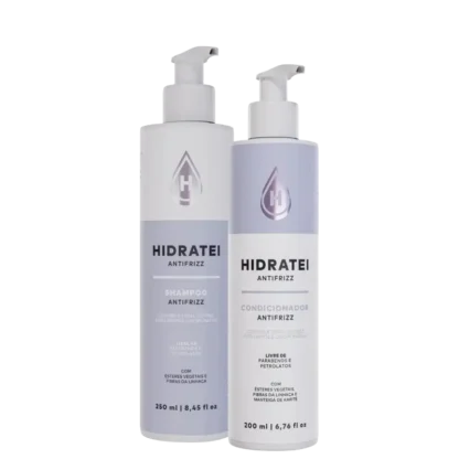 Kit Shampoo 250ml + Condicionador 200ml Antifrizz Hidratei