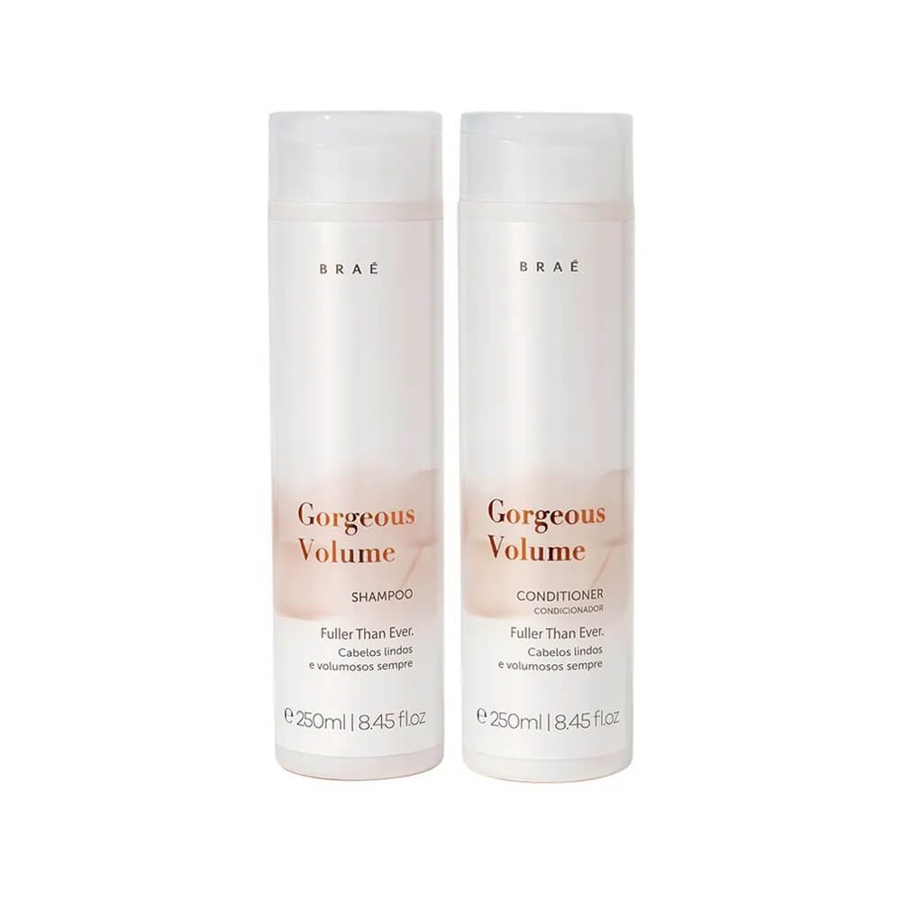 Kit Shampoo 250ml + Condicionador 250ml Gorgeous Volume Braé