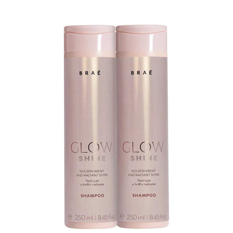 Kit Shampoo 250ml + Condicionador 250ml Glow Shine Braé