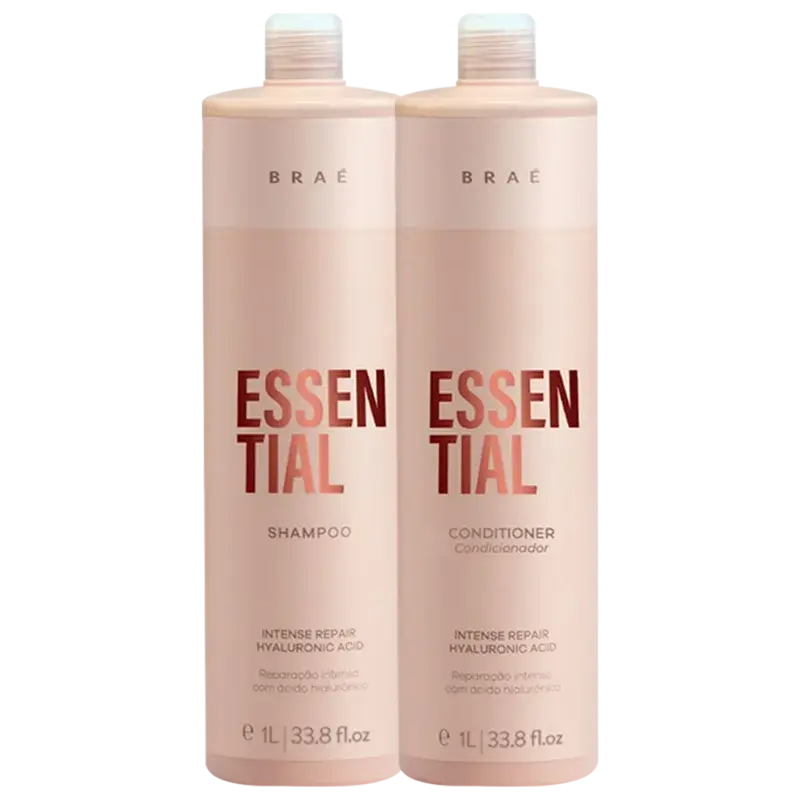 Kit Shampoo 1 Litro + Condicionador 1 Litro Essential Braé