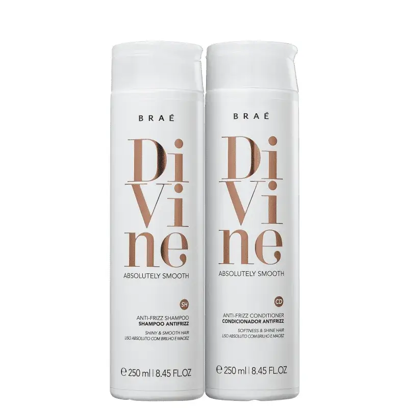 Kit Shampoo 250ml + Condicionador 250ml Divine Braé