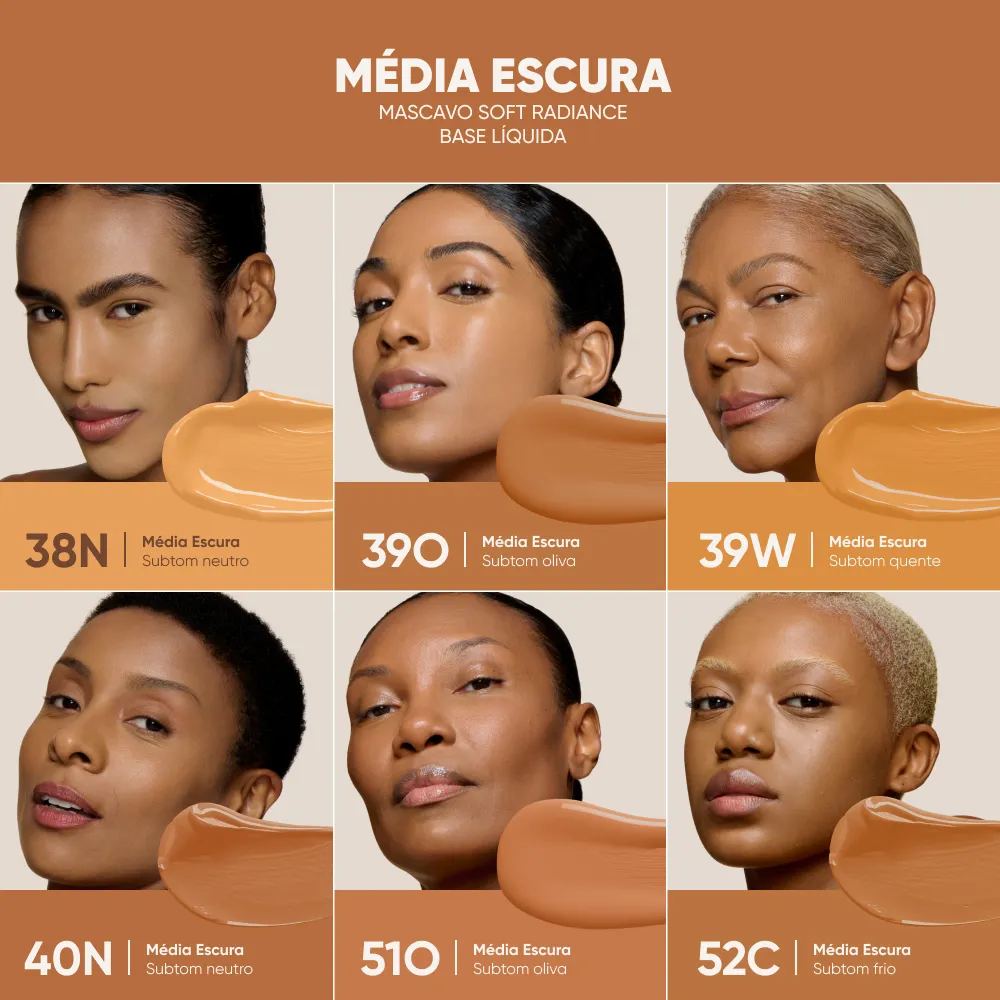Base Líquida Soft Radiance Mascavo 30ml - Imagem 9