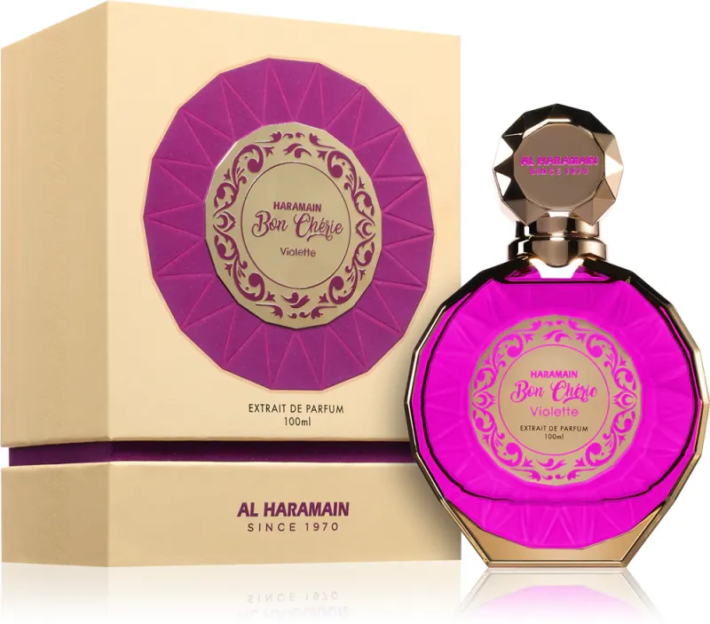 Perfume Feminino Árabe Bon' Cherie Violet Extrait De Parfum Al Haramain 100ml - Imagem 2