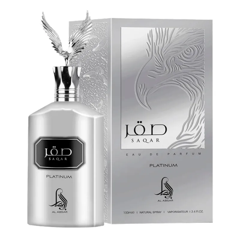 Perfume Masculino Saqar Platinum Al Absar Eau de Parfum 100ml - Imagem 2