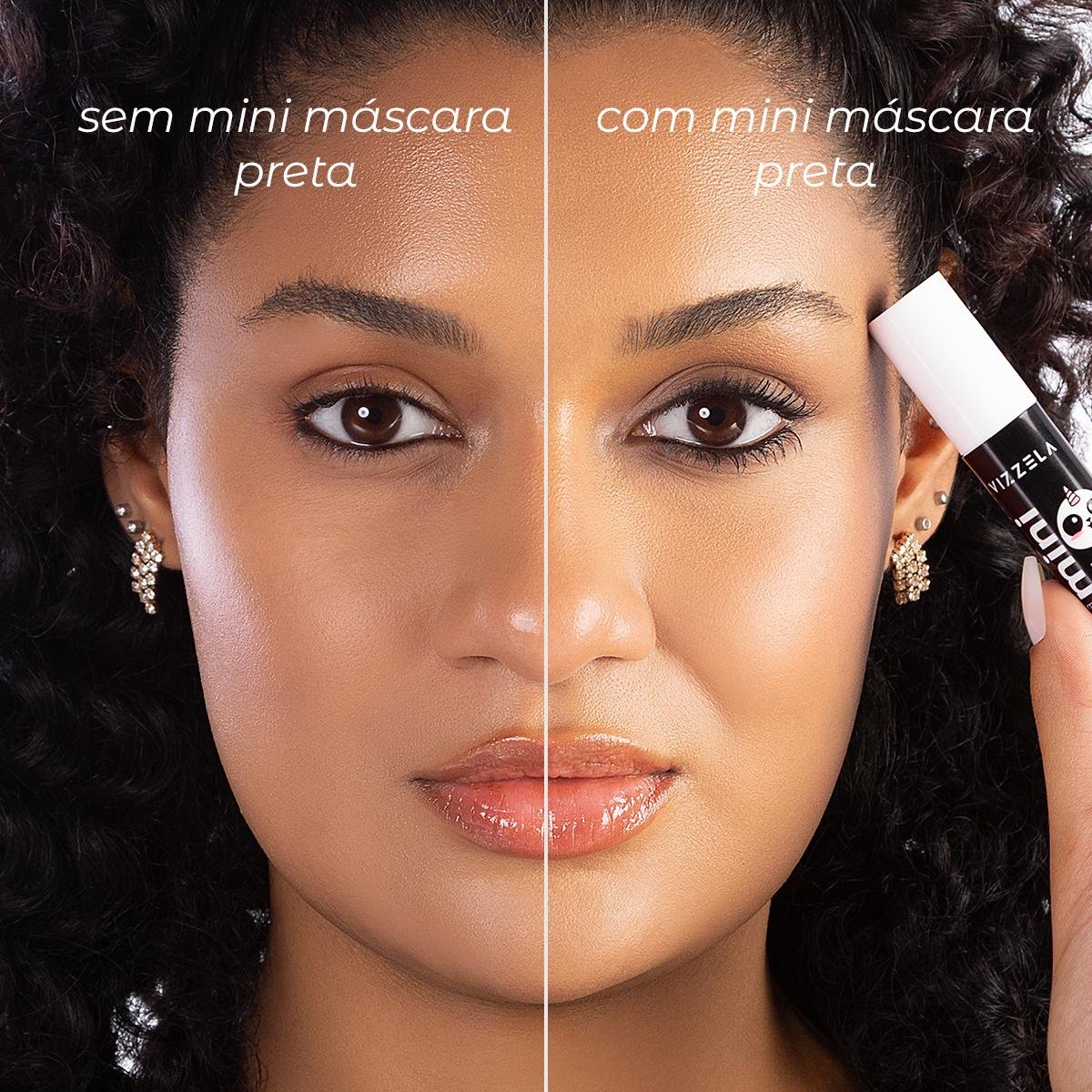 Máscara Para Cílios Mini No Panda Preta Vizzela 3g - Imagem 2