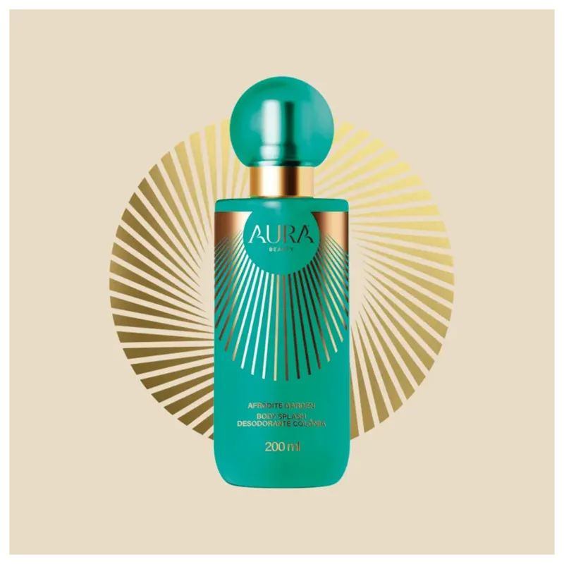 Body Splash Afrodite Garden Aura Beauty 200ml - Imagem 2