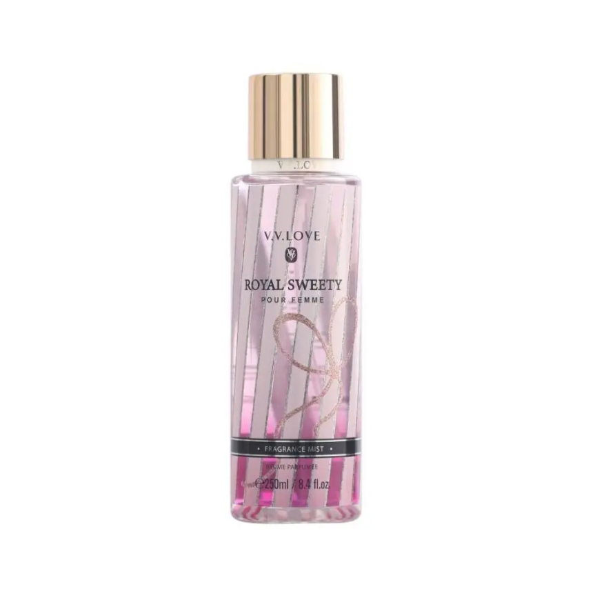 Body Mist Royal Sweety Pink VV Love 250ml