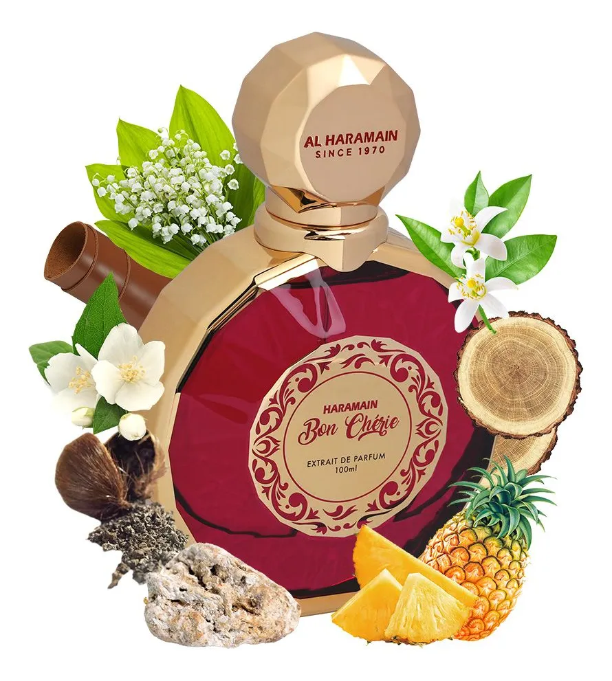 Perfume Feminino Árabe Bon Cherie Extrait de Parfum Al Haramain 100ml - Imagem 3